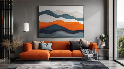 A modern apartment living room