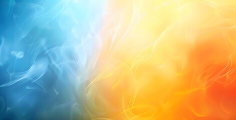 Abstract Blue Yellow Orange Gradient Background