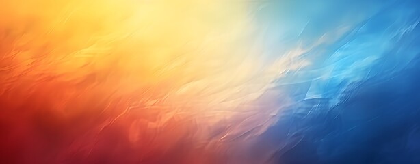 Abstract Gradient Background with Blue, Orange, and Yellow