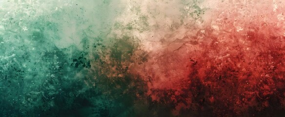 Fototapeta premium Abstract Grainy Gradient Background with Red and Green