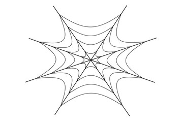 Spider web icon isolated. Vector illustration. Halloween