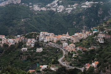 Fototapeta premium village in the mountains