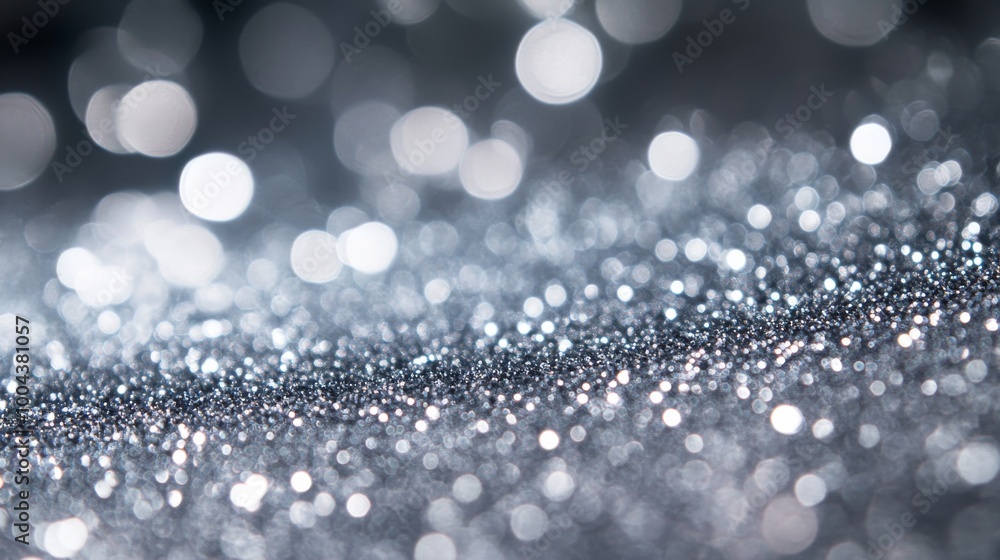 Poster bokeh effect of shimmering glitter in soft