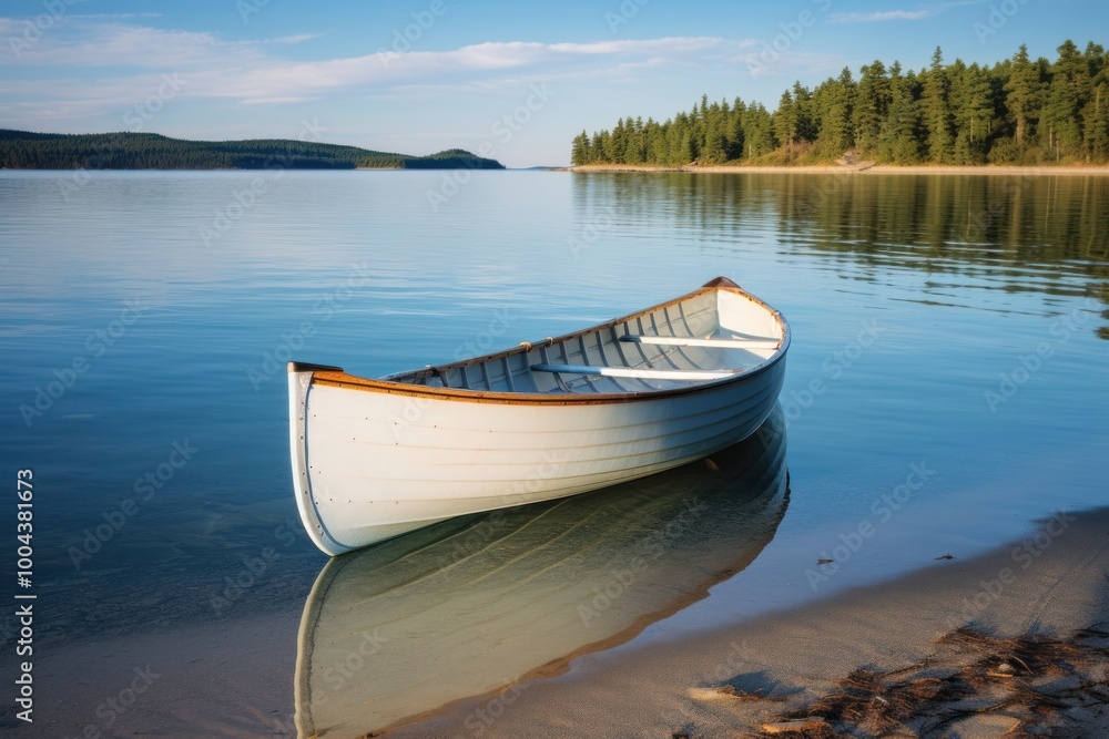 Canvas Prints Canoe outdoors rowboat vehicle.