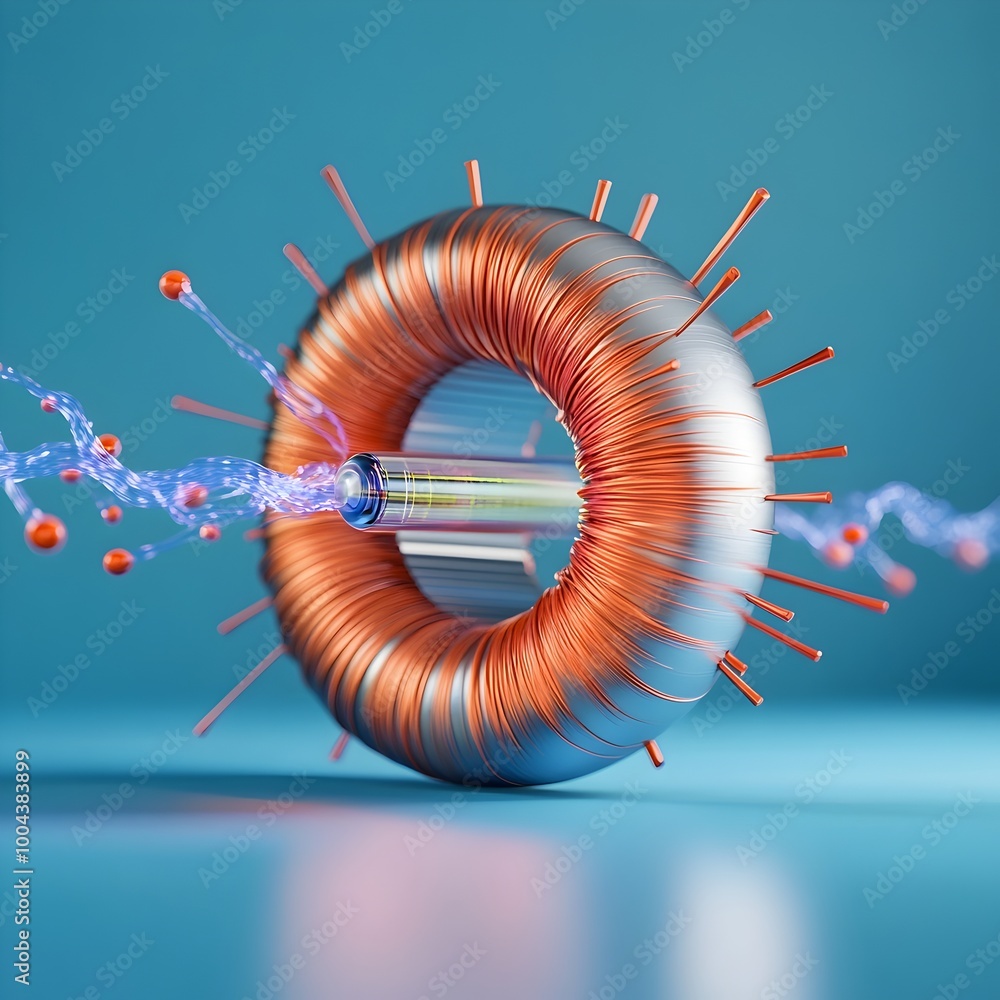 Aufkleber particle collision in the large hadron collider 3d visualization of groundbreaking scientific discov