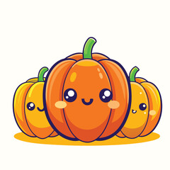 Pumpkin vector illustration isolated on white background