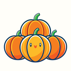 Pumpkin vector illustration isolated on white background