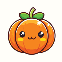 Pumpkin vector illustration isolated on white background