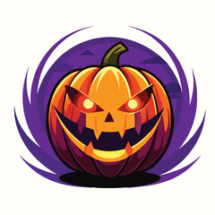 Pumpkin vector illustration isolated on white background