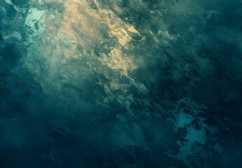 Obraz premium Abstract Teal Gradient Background With Grainy Texture
