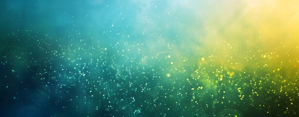 Abstract Blue Green Gradient Background With Glow