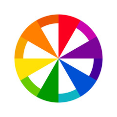 Vibrant color wheels - color circles -  Monochromatic Colors - Complementary Colors - Triadic Colors - Tetradic Colors
