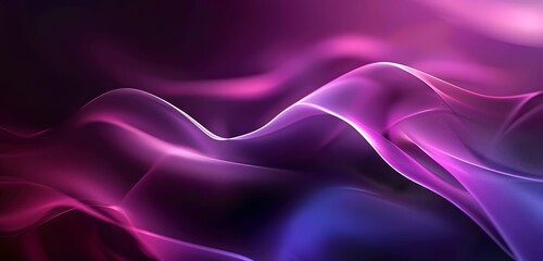 Obraz premium Abstract Purple Blue Gradient Curved Lines