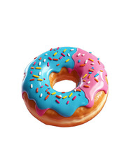 donut isolated on transparent background