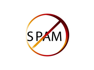 No Spam Symbol in vector using for Stop Spam.
