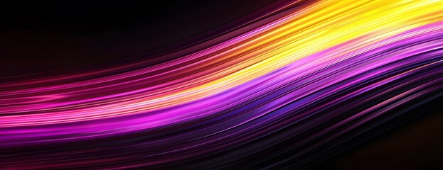 Abstract Purple Yellow Pink Gradient Lines Background