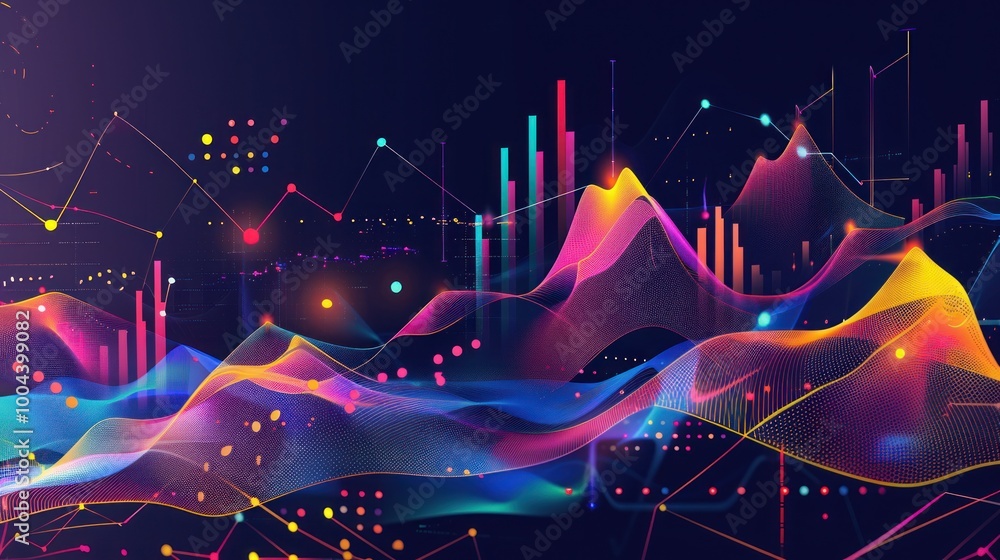Poster abstract data visualization