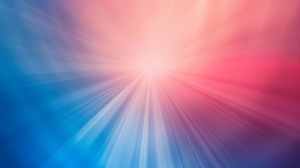 Fototapeta premium Abstract Blue & Pink Gradient Background with Light Rays