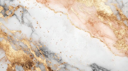 Naklejka premium A beautiful set featuring gold, silver, and rose gold accents with marble. This luxurious design is perfect for creating templates, brochures, banners, greeting cards, and invitations.