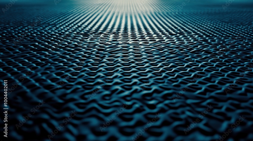 Poster a textured surface with a wavy pattern, illuminated by soft light, creating a serene ambiance.