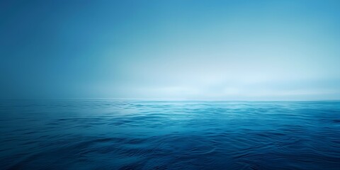 Fototapeta premium Minimalist Blue Ocean Horizon Photography