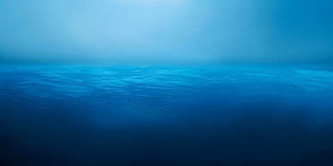 Fototapeta premium Minimalist Blue Gradient Ocean Background