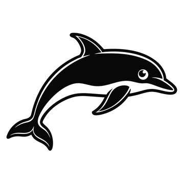 recommend clip art: Dolphin logo vector. Sketch drawing illustration. Line sea dolphin. Vintage hand drawn outline tattoo. Engraved porpoise animal. 
