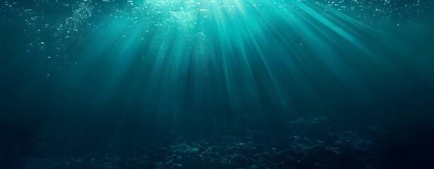 Fototapeta premium Mysterious Underwater Light Rays