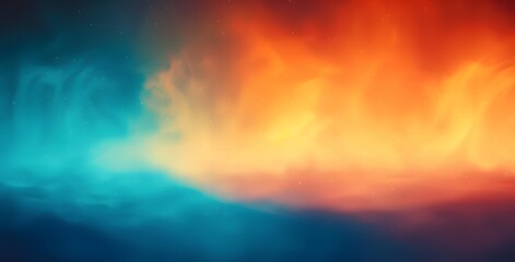 Obraz premium Abstract Blurred Background with Orange, Blue, and Red Gradient