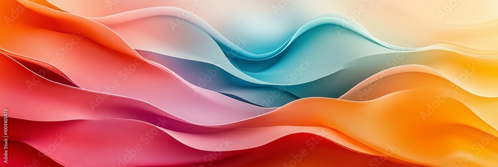 Poster abstract background with colorful waves, seamless pattern, vector illustration in the style of paste