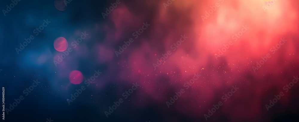 Wall mural abstract blurred background with red and blue gradient