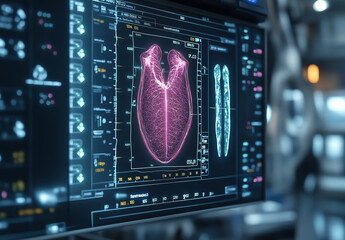 Medical digital image of breast cancer screening