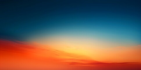 Abstract Orange and Blue Gradient Sky Background