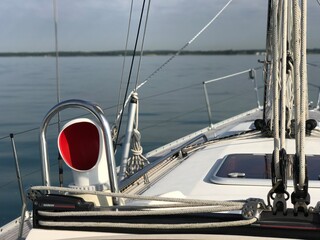yacht in the harbor