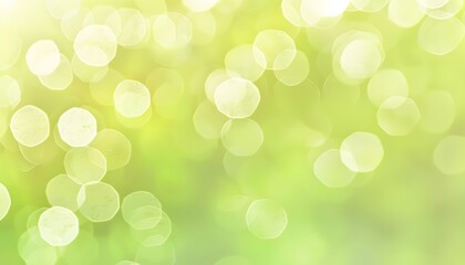 Obraz premium Abstract Green Bokeh Background with Copy Space