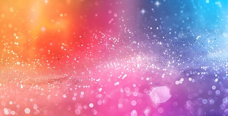Obraz premium Blurred Rainbow Gradient with Glitter Texture