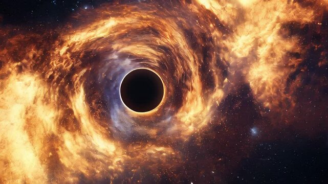 Black hole in deep space