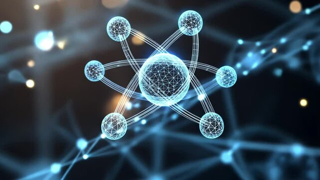 Atomic Structure Illustration footage