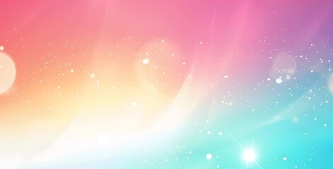 Abstract Pink, Orange, and Blue Gradient Background with Sparkle