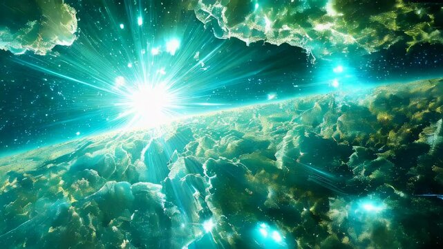 Bright star and extraterrestrial planet