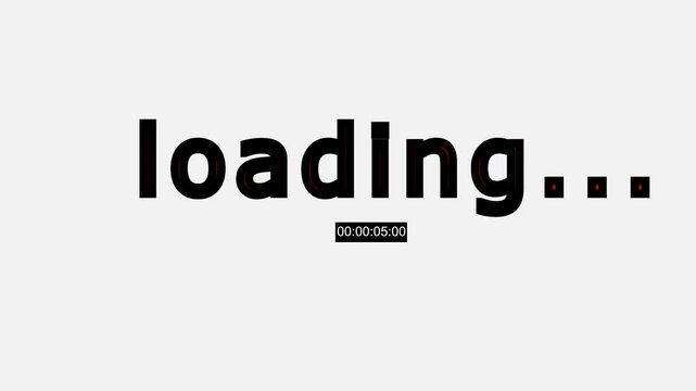 text loading animation video