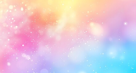 Fototapeta premium Pastel Rainbow Gradient Background with Glitter