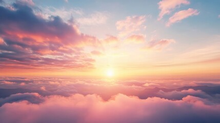 colorful sky with vibrant clouds at sunset