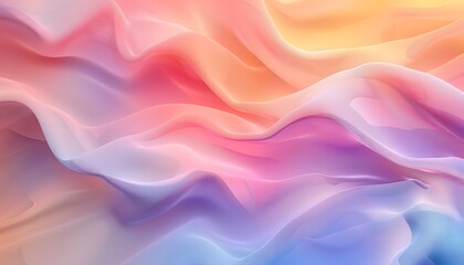 Fototapeta premium Abstract Pastel Gradient Wavy Background
