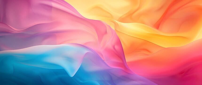 Vibrant Gradient Waves Abstract Background