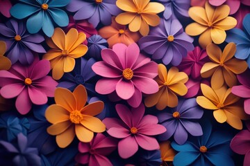 Paper Flower Bouquet Close Up