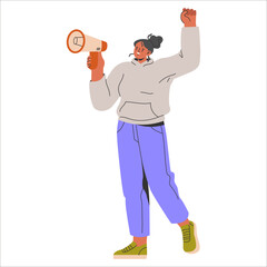 Diversity Businesswoman. Flat Vector Illustration