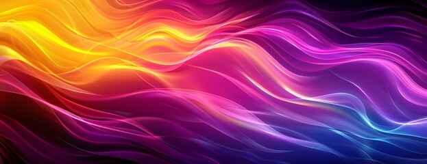 Obraz premium Abstract Colorful Wavy Lines Background