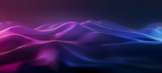 Abstract Purple Blue Gradient Waves Background