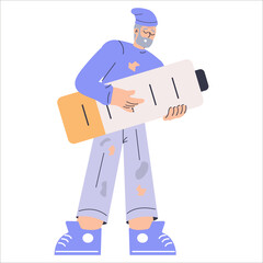 Diversity Businessman. Flat Vector Illustration